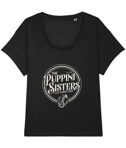 The Puppini Sisters Logo Tee For Women - Black